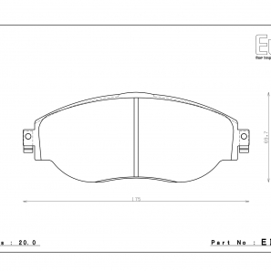 Plaquettes de Frein Avant Endless Performance VW Golf 7/8 GTI/R, Audi S3/RS3 8V, TT/TTS 8S MQB EIP250 – Image 2