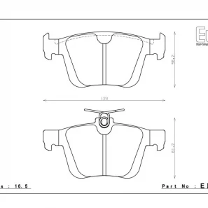 Plaquettes de Frein Arrière Endless Performance pour VW Golf 7/8 GTI/R, Audi S3/RS3 8V, TT/TTS 8S MQB EIP251 – Image 2